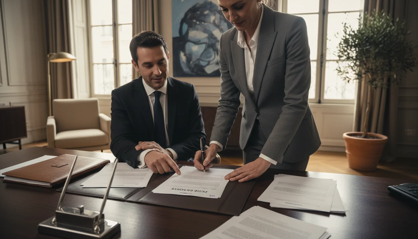 Signing French corporate job contract