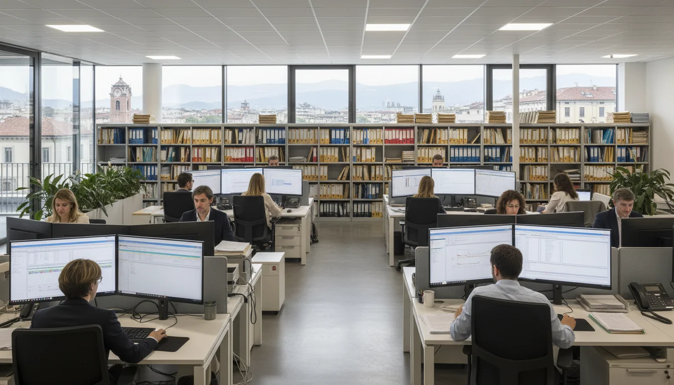 Italian corporate office workspace