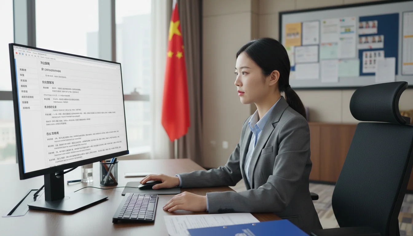 HR reviewing employee position doc