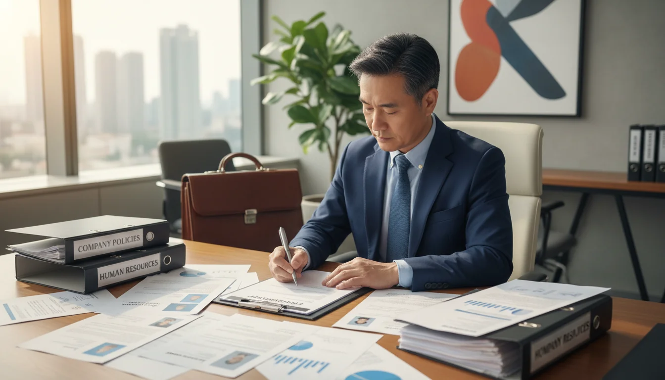 Professional signing job contract