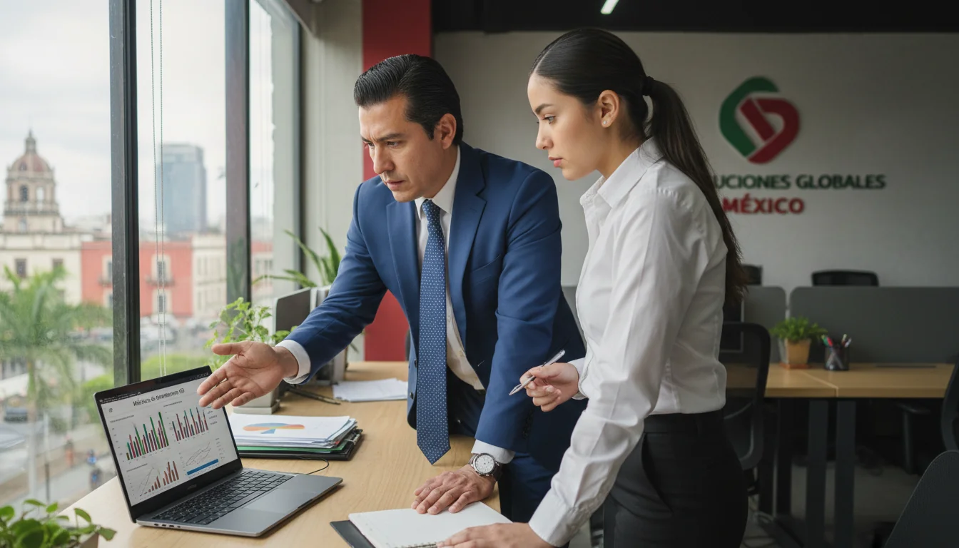 Manager mentoring employee growth