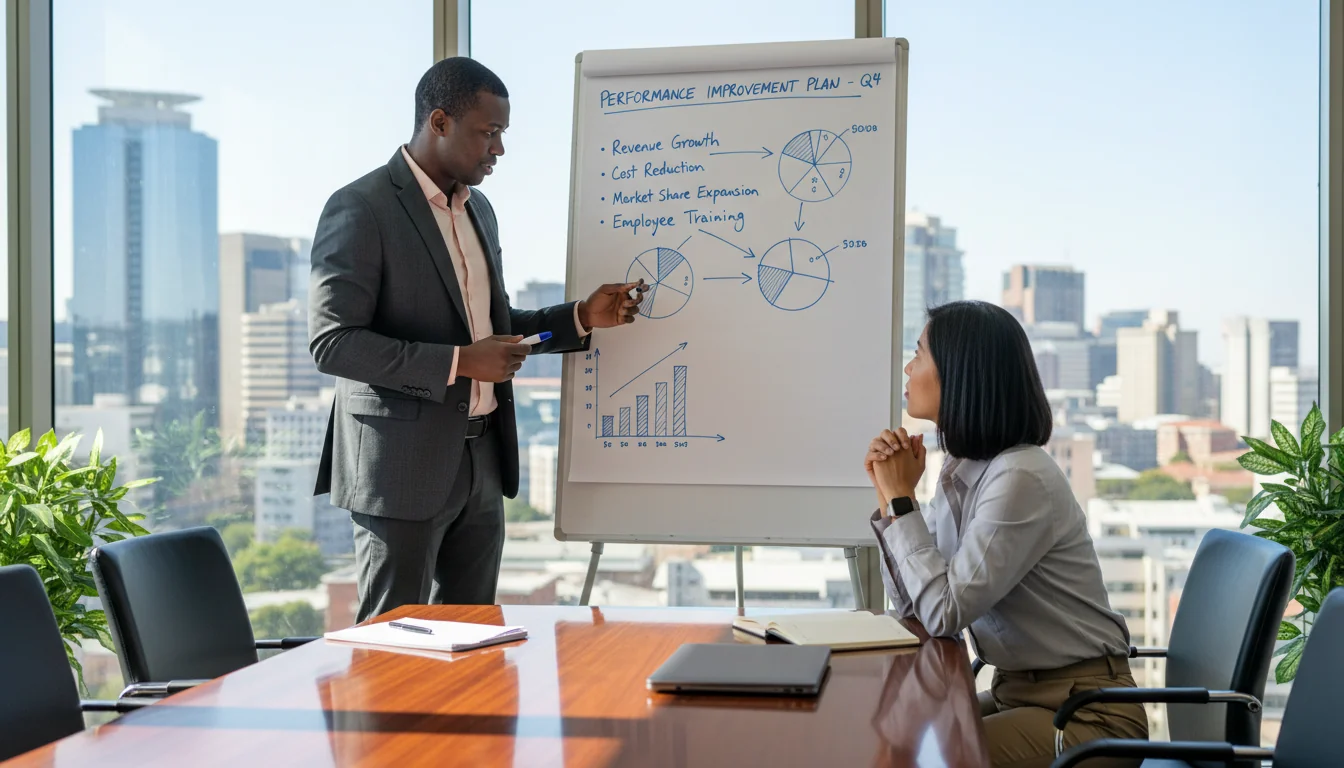 Business meeting in conference room