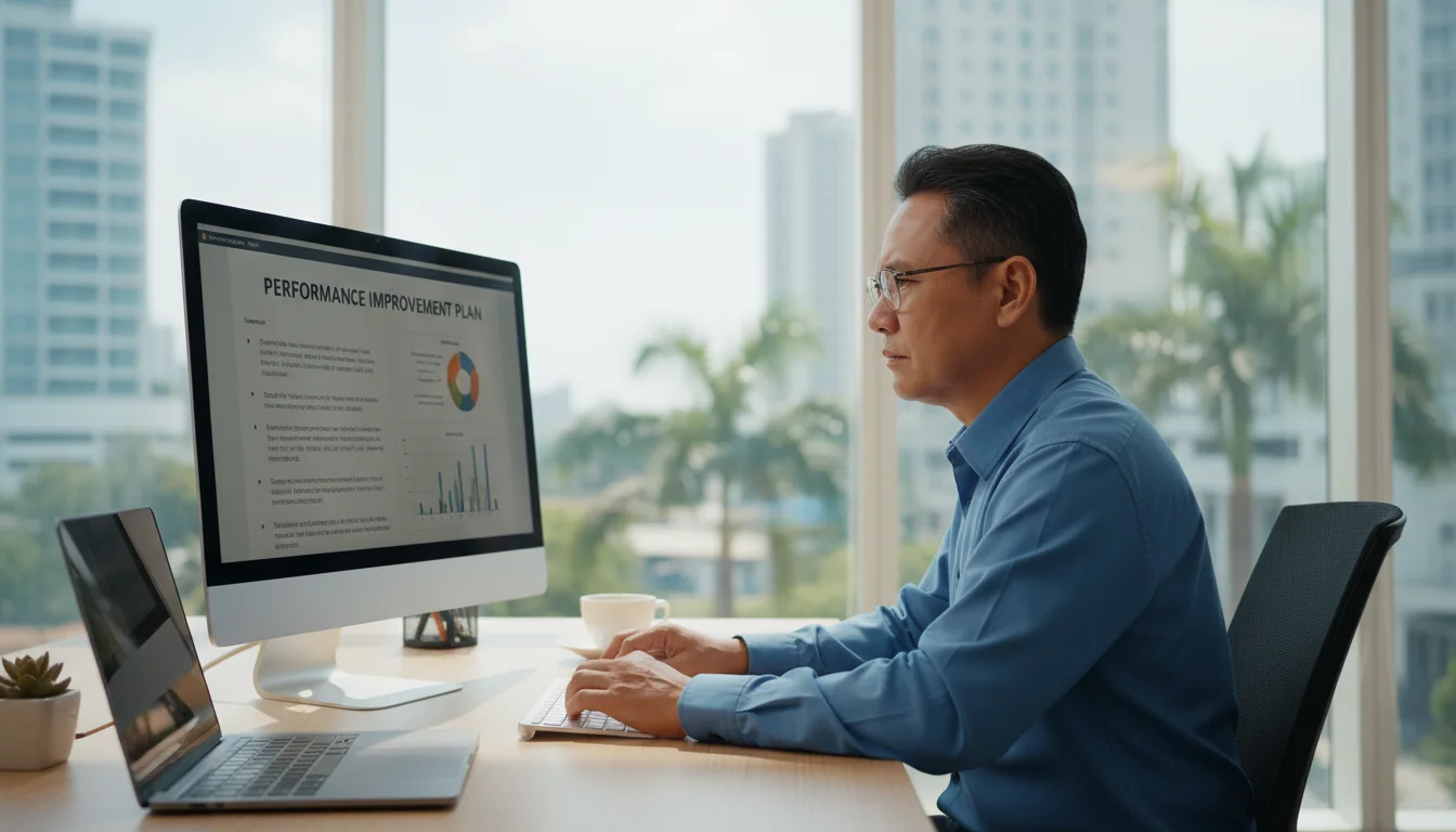 Professional discussing PIP document