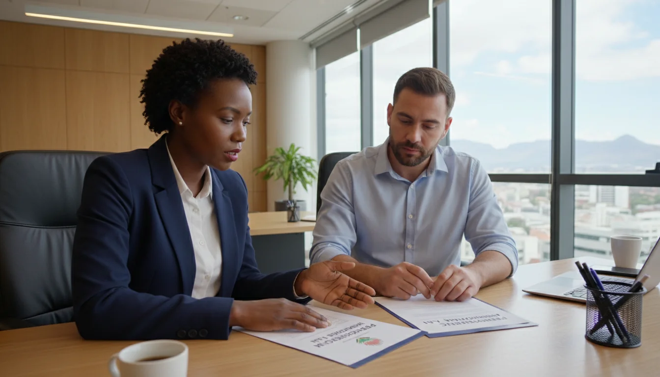 Manager discussing PIP with employee