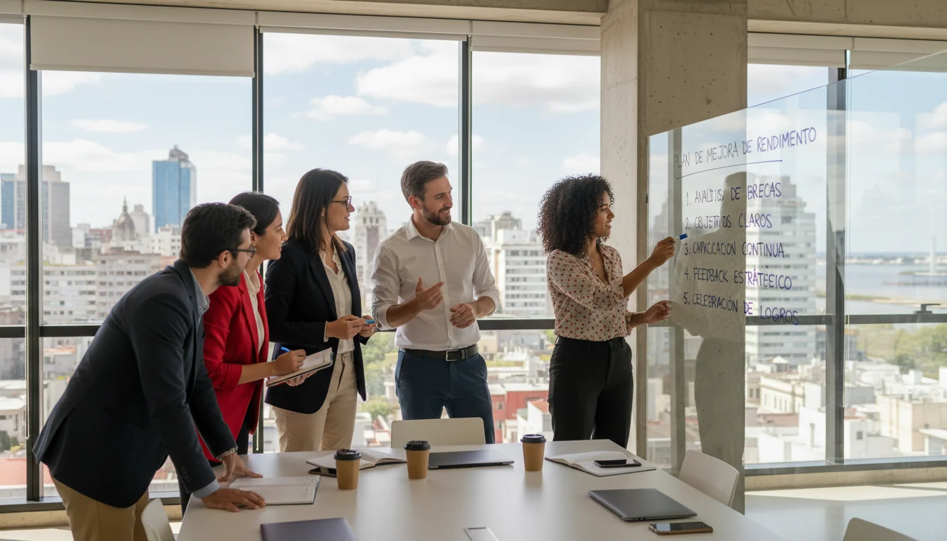 Team meeting in modern office