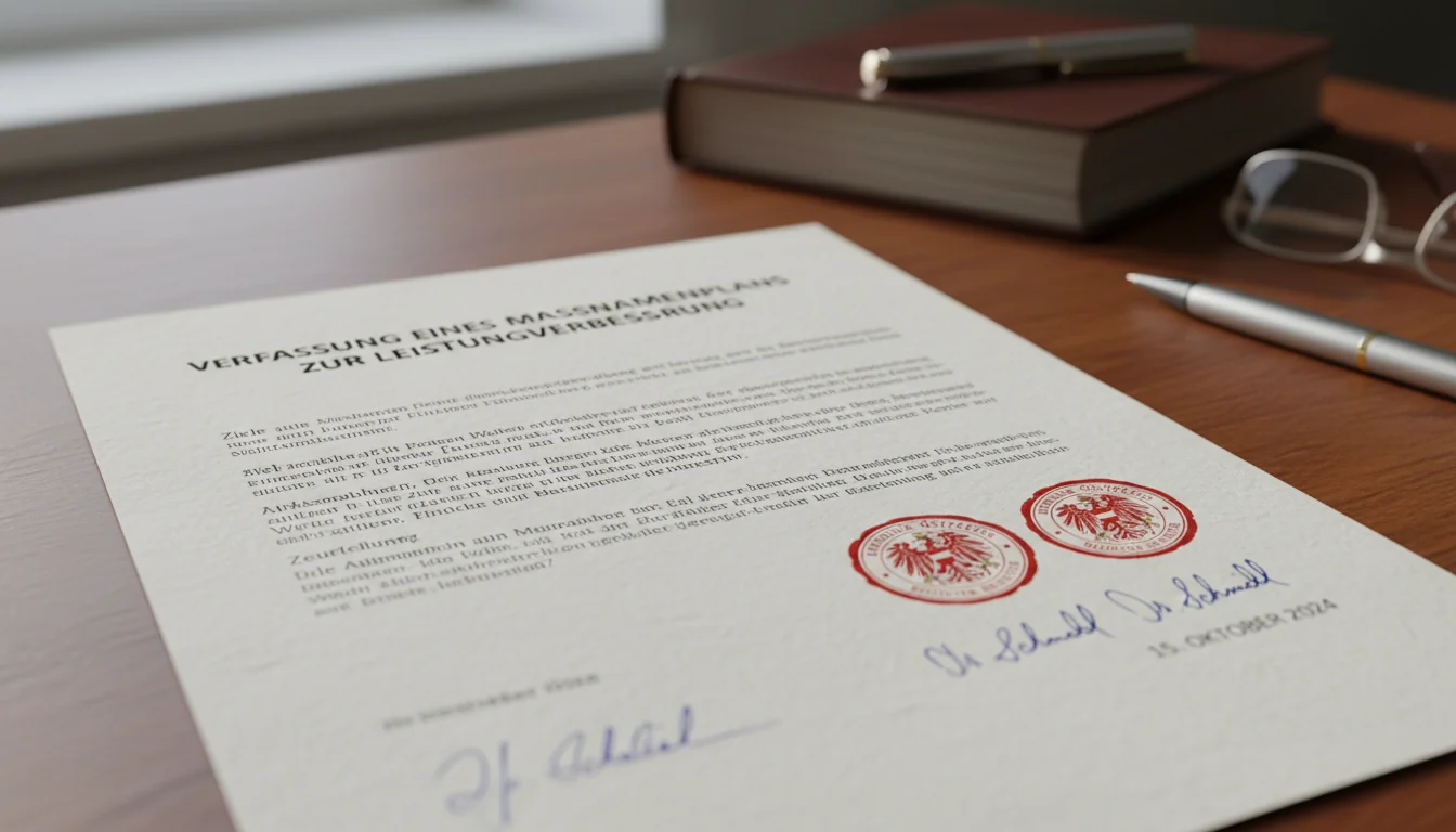 Austrian legal document close-up