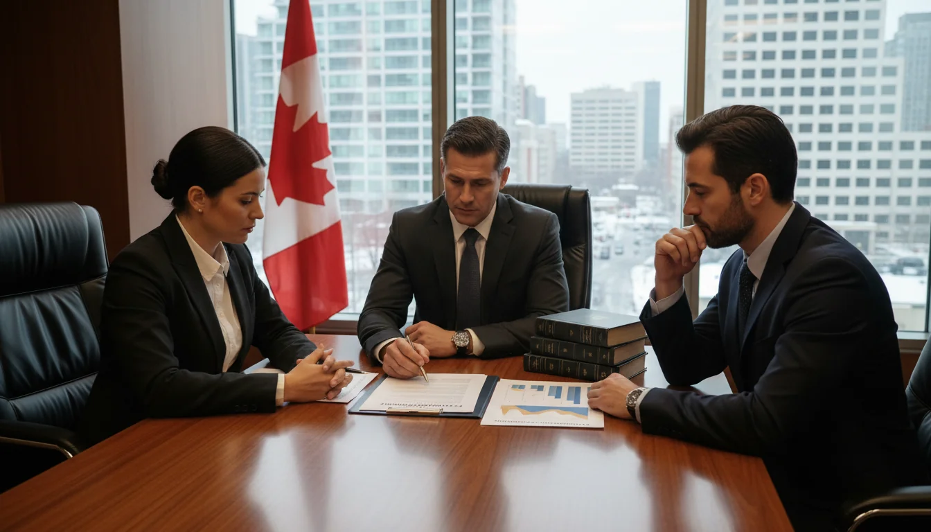 Canadian legal team reviewing PIP