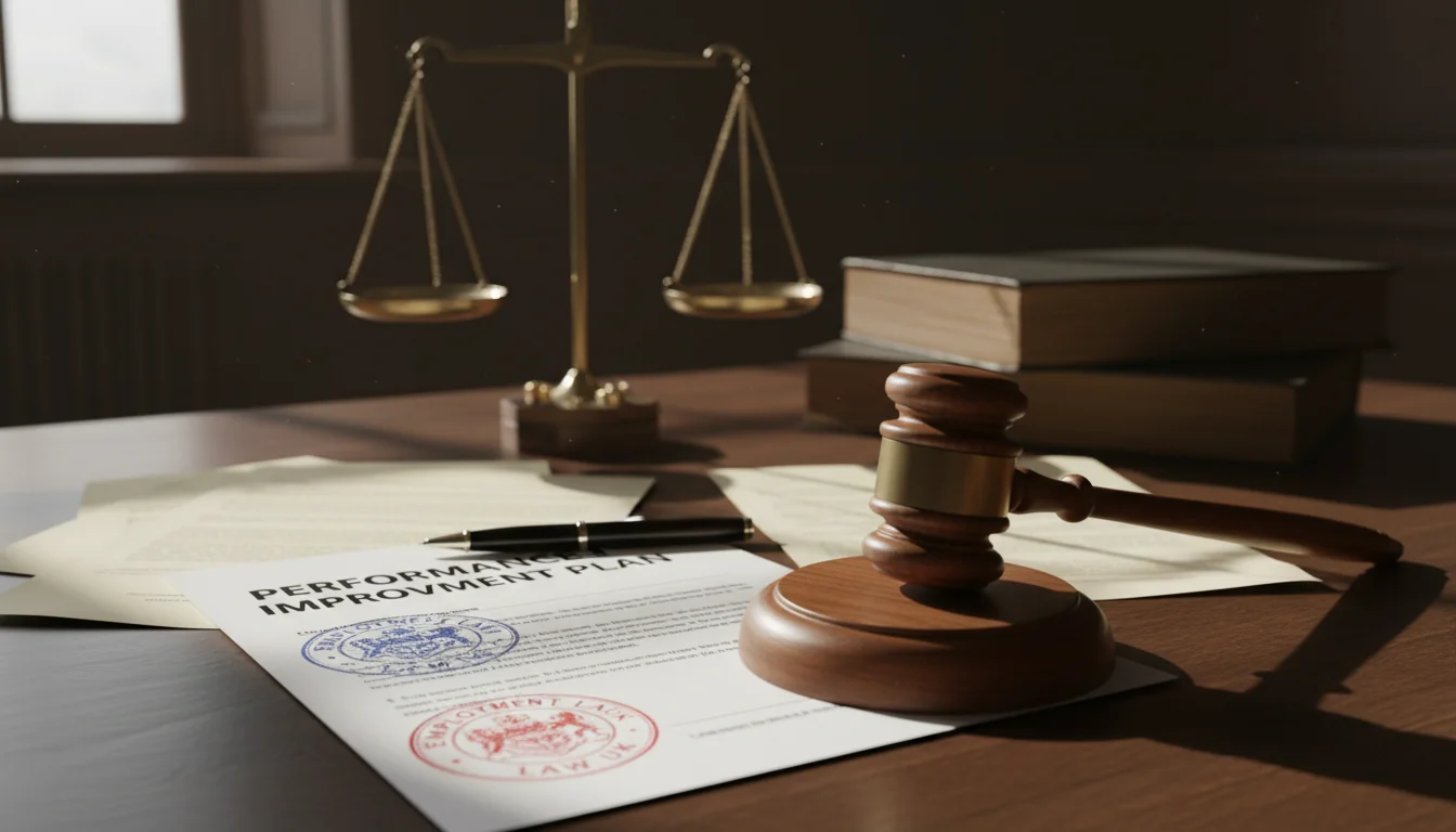 Gavel and PIP paperwork in courtroom