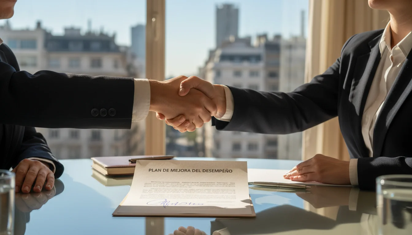 Signing performance improvement plan agreement