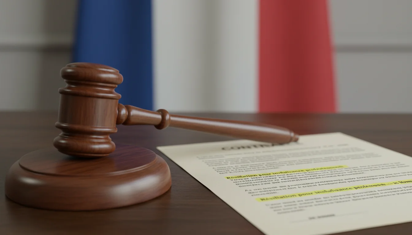 Gavel and French employment contract