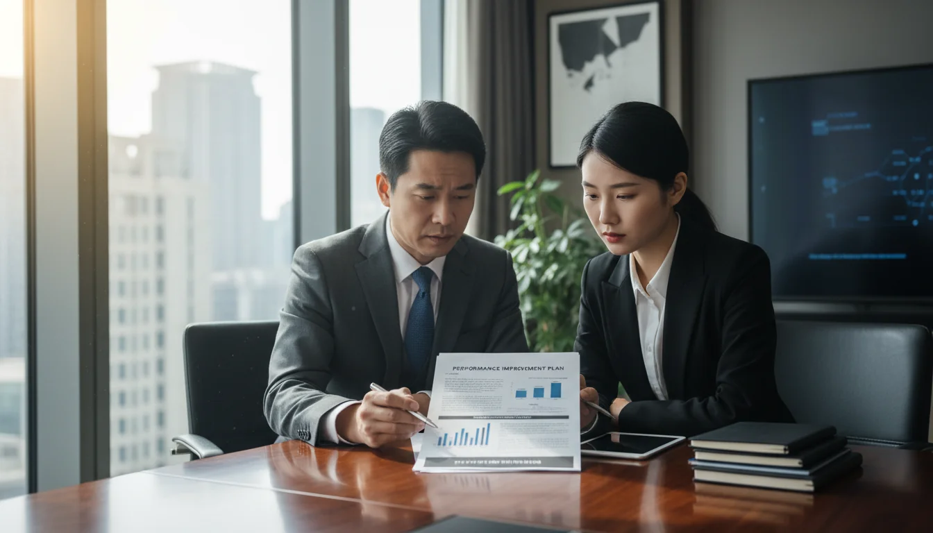 HR meeting discussing PIP