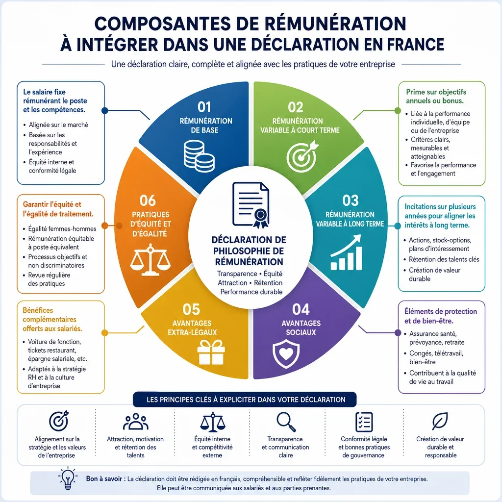 Composantes de rémunération à intégrer dans une déclaration