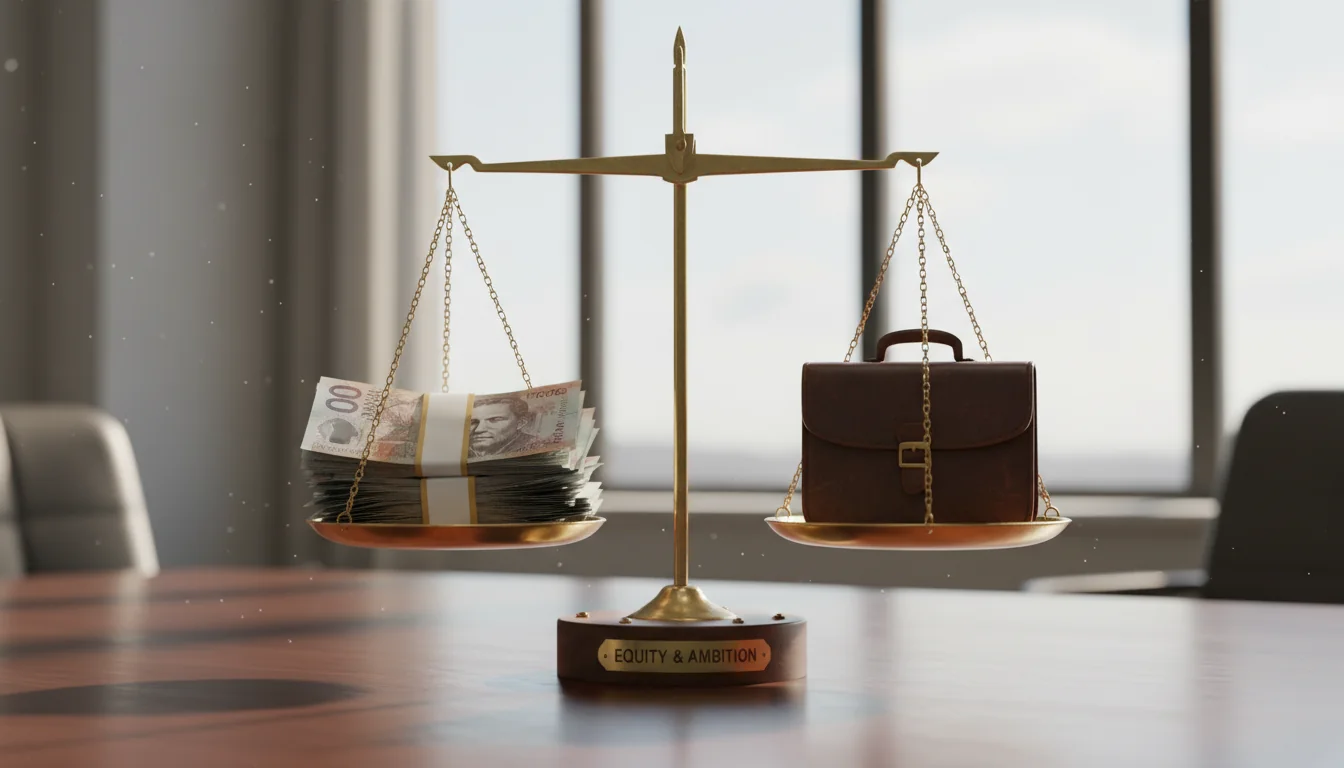 Balanced scales representing fair pay.