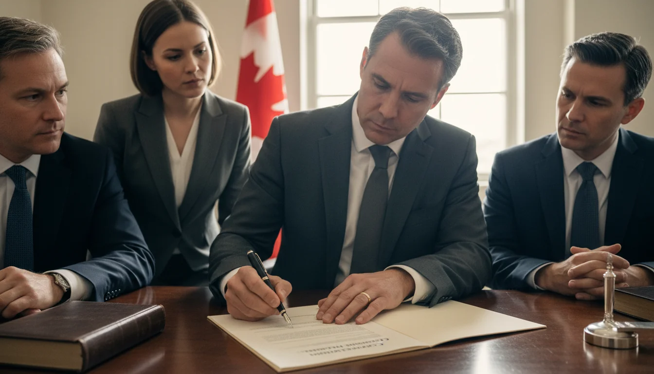 Document signing for compensation policy