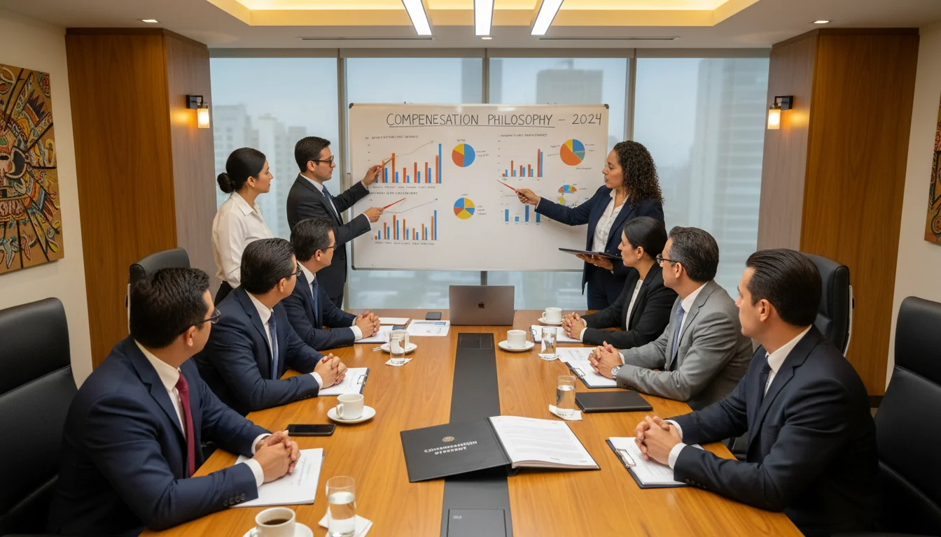 Team reviewing Mexican compensation policy