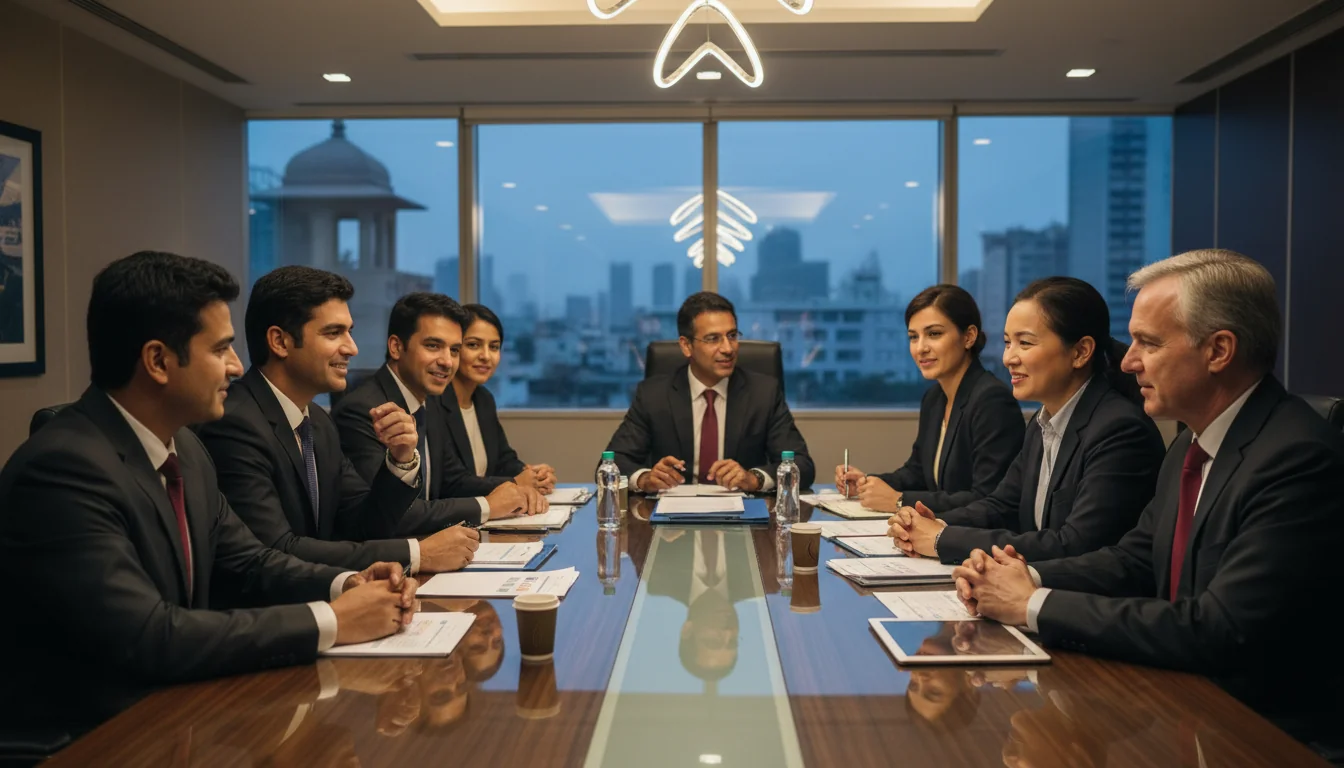 Indian corporate board meeting.