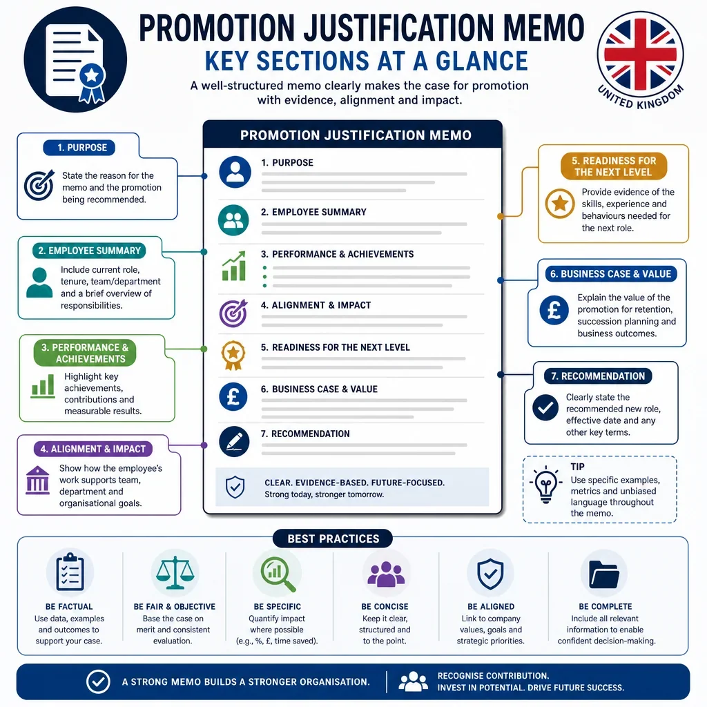 Promotion Justification Memo Section Guide