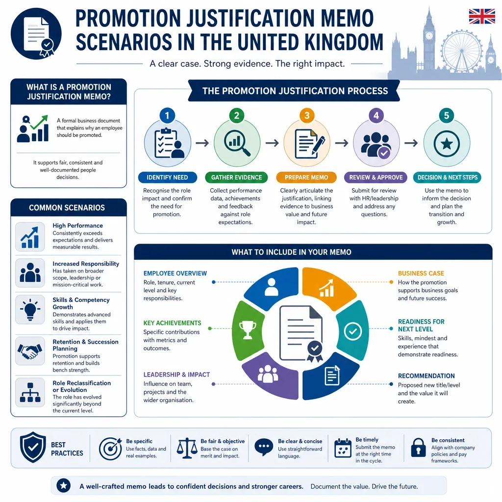 Promotion Justification Memo Scenarios