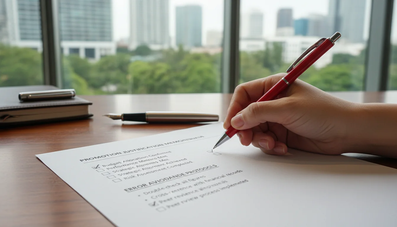 Checklist avoiding memo errors