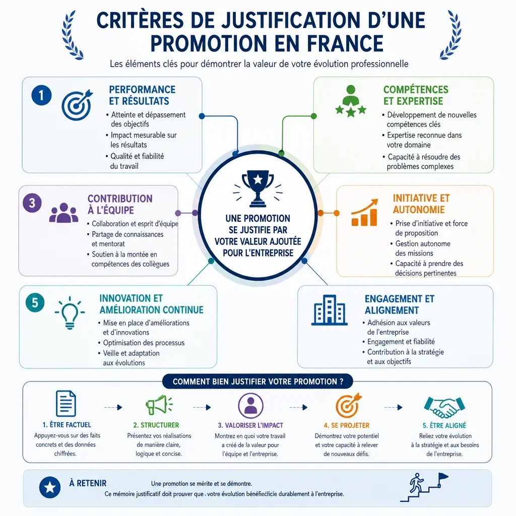 Critères de justification d\'une promotion