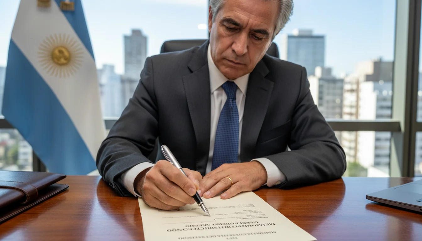 Business professional signing promotion justification memo