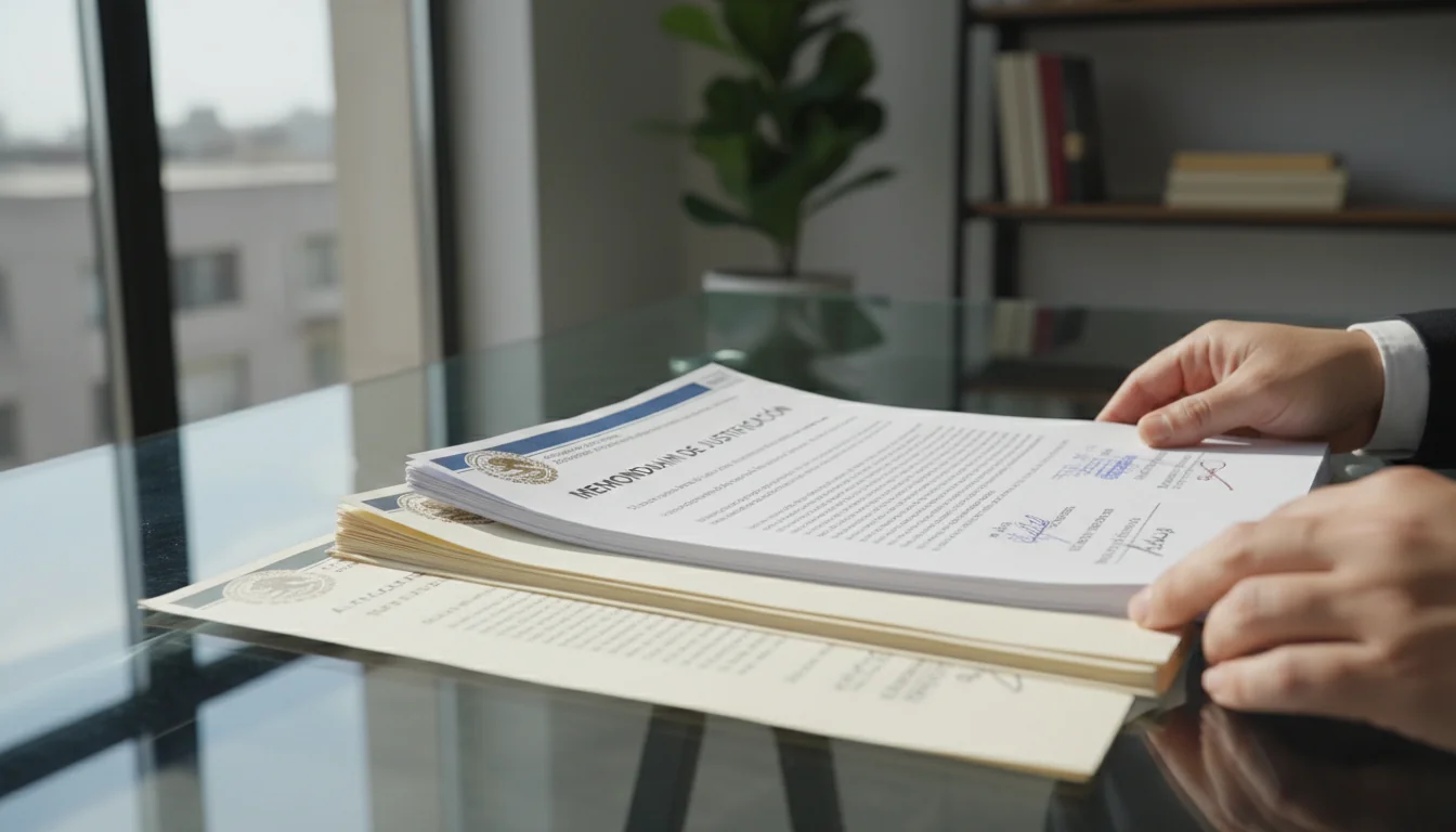 Stack of Mexican legal documents