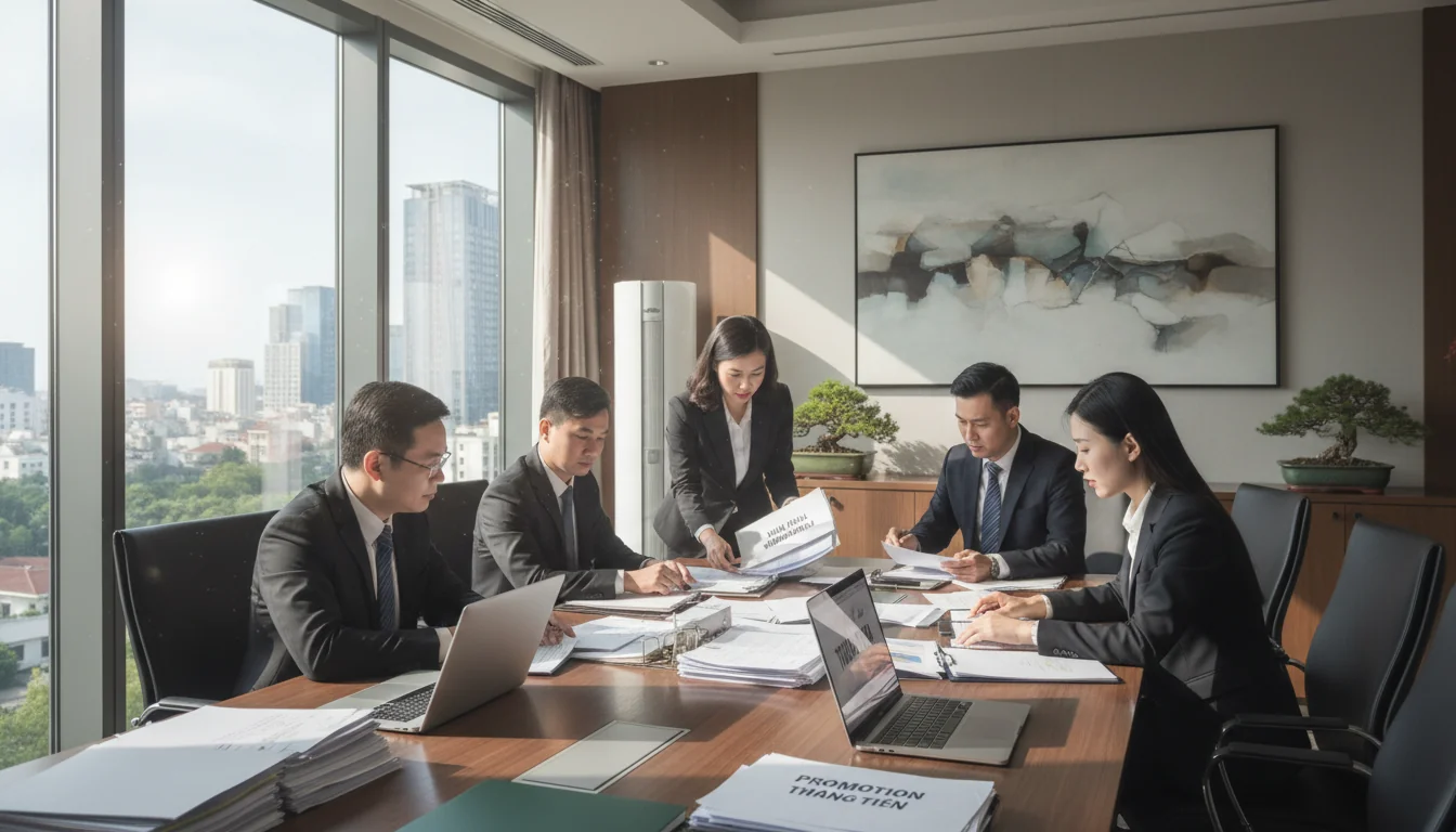 Vietnamese corporate promotion meeting