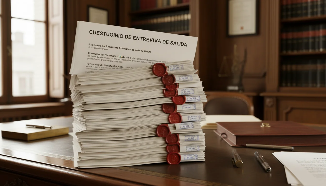Argentine legal documents stack