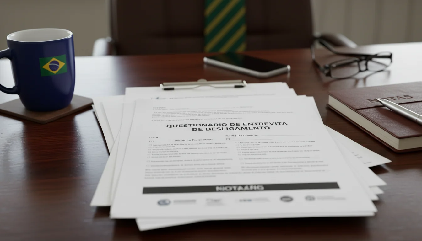 Stack of corporate exit documents