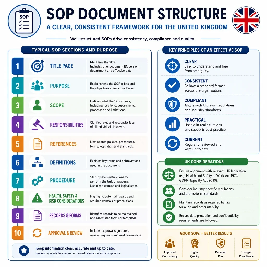 SOP Document Section Guide