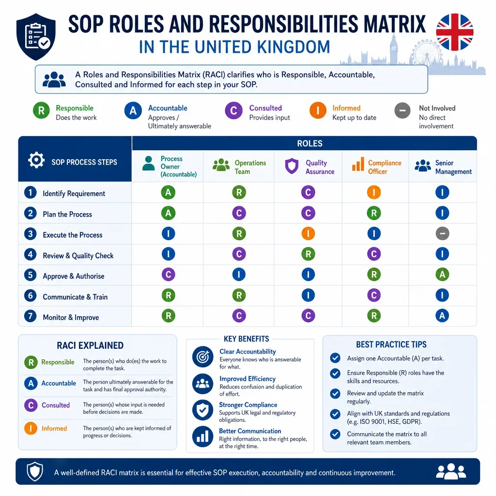 SOP Roles and Responsibilities Matrix