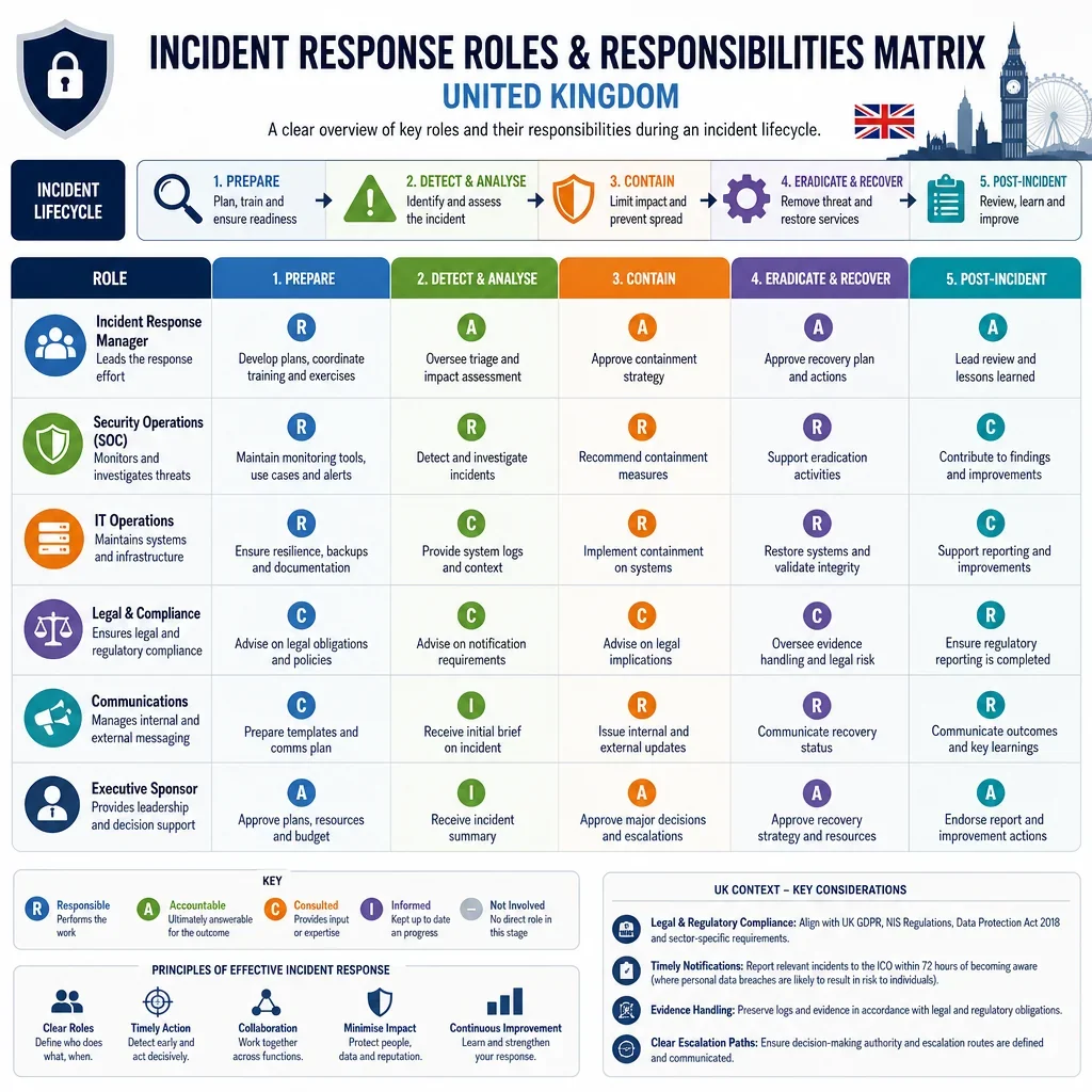 Incident Response Roles and Responsibilities Matrix