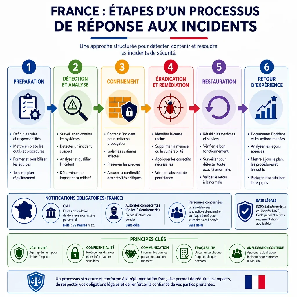 Étapes d’un processus de réponse aux incidents