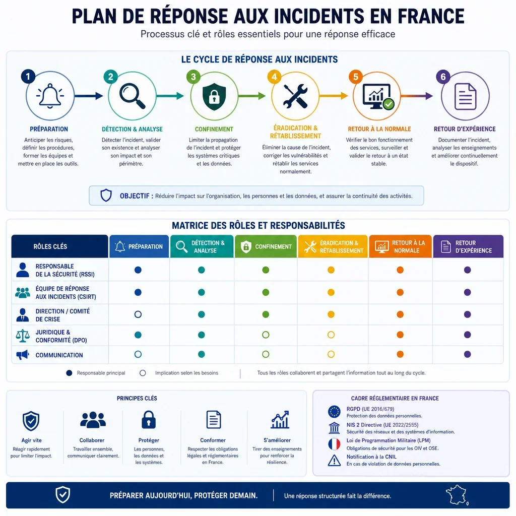 Matrice des rôles et responsabilités de réponse aux incidents