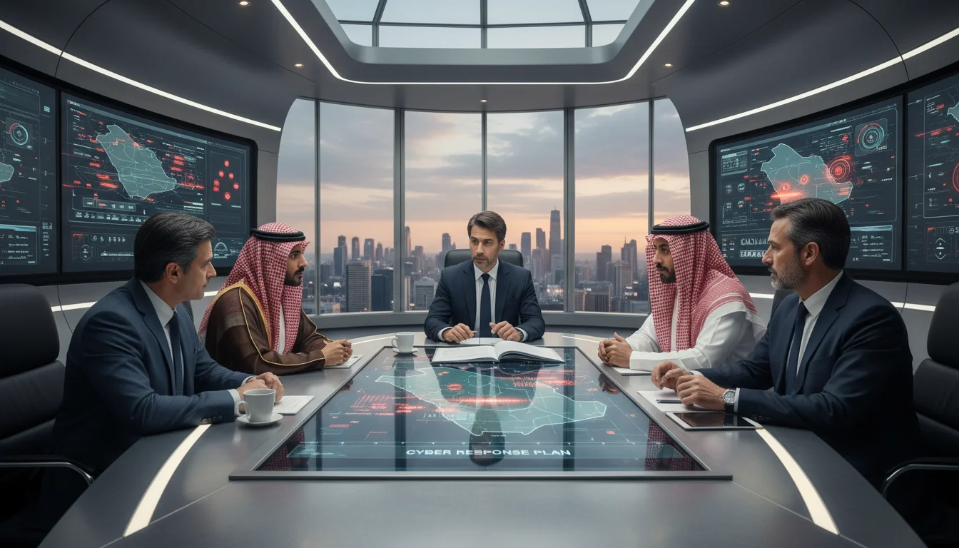 Saudi corporate cybersecurity meeting