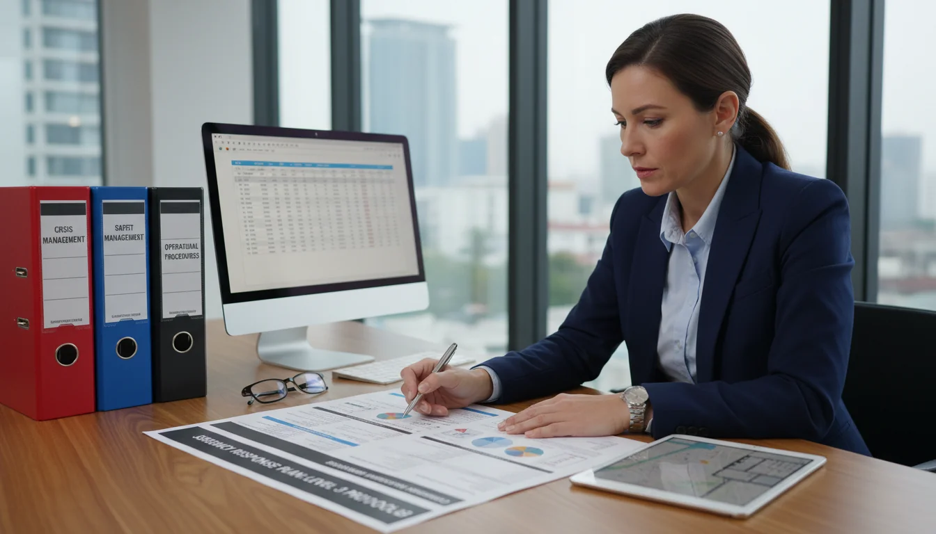 Emergency response plan document.