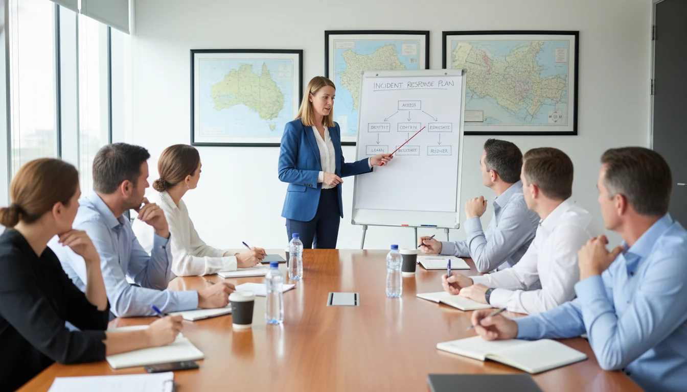 Training session for incident response