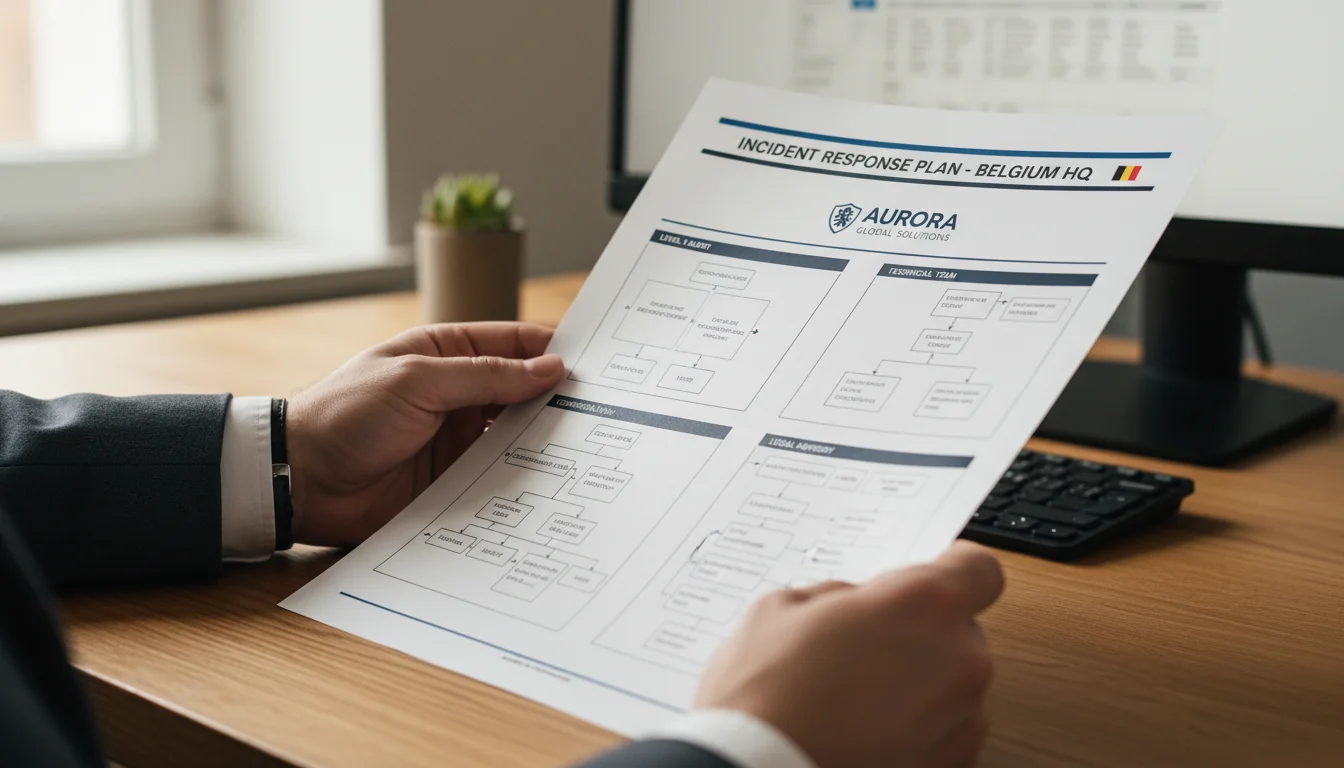 Incident response flowchart document