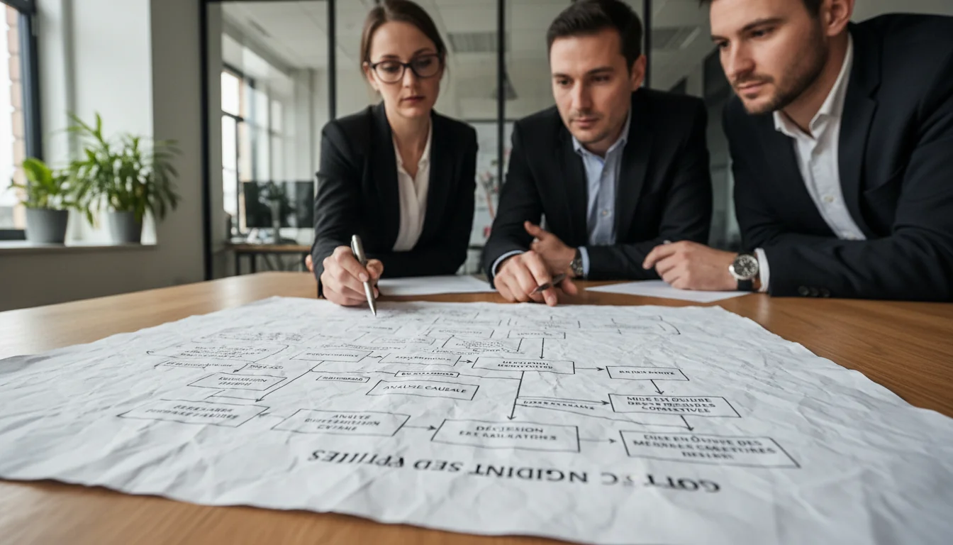 Corporate flowchart for incident response procedures