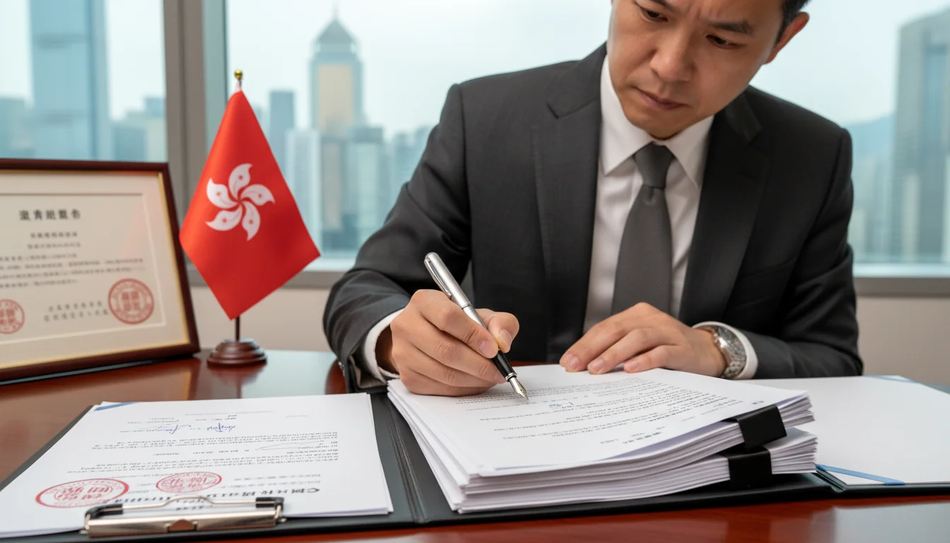 Signing corporate compliance documents