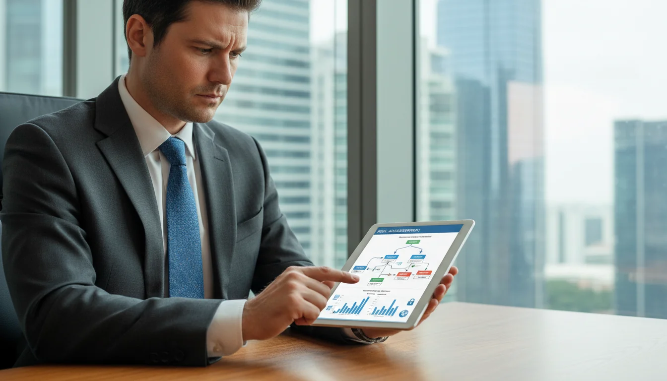 Assessing business risks flowchart