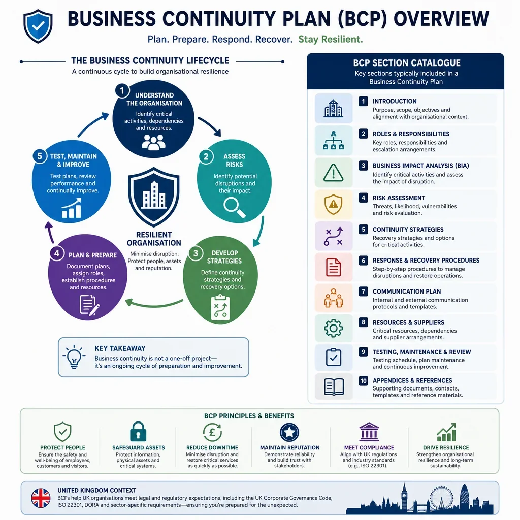 Business Continuity Plan Section Catalogue