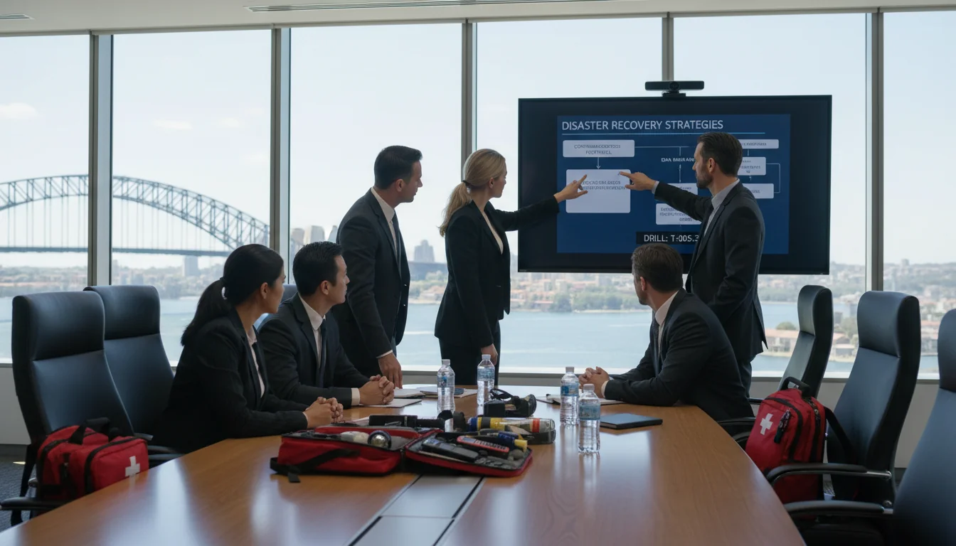 Disaster recovery simulation meeting