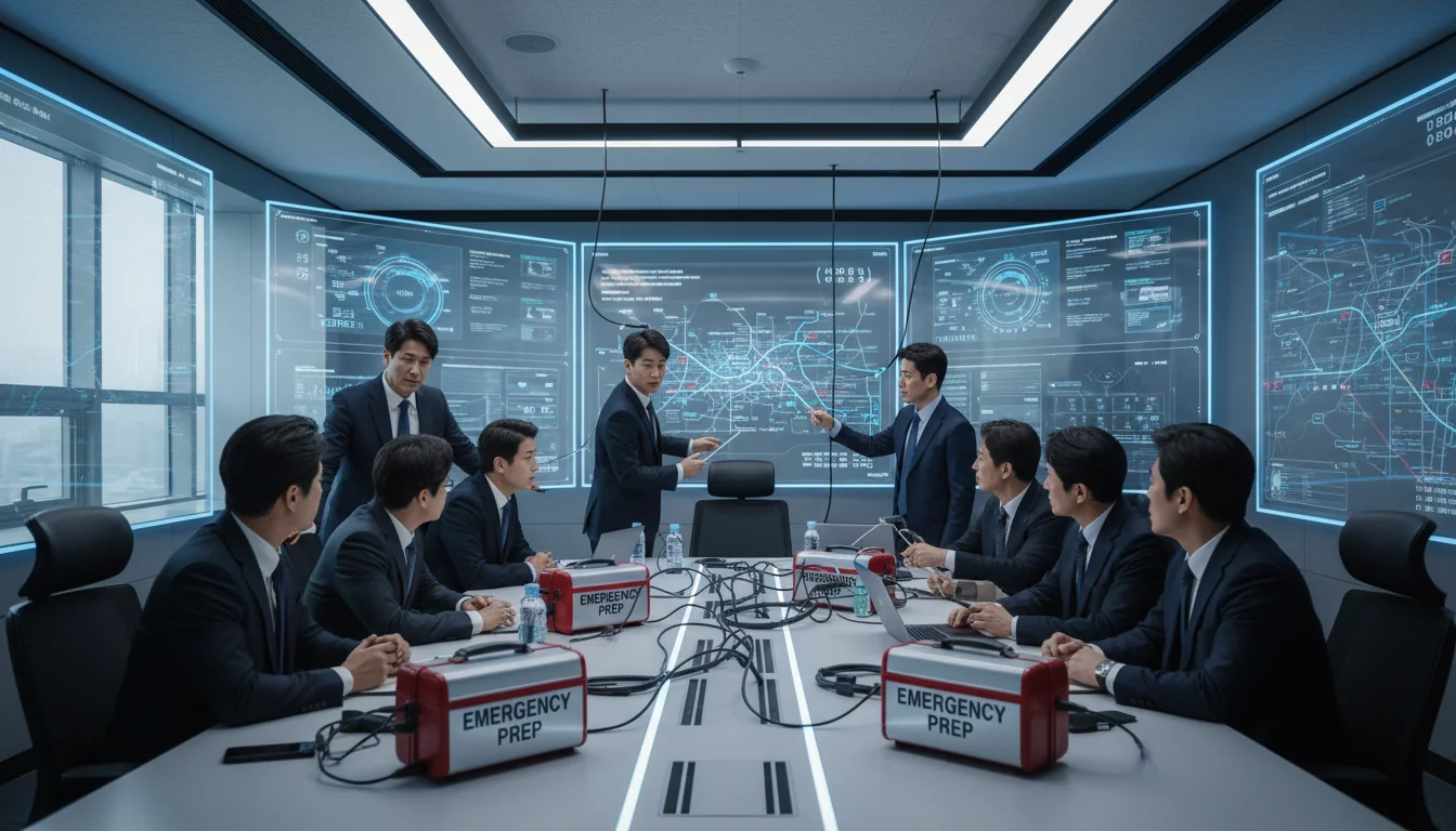 Disaster recovery simulation in Korean corporate setting