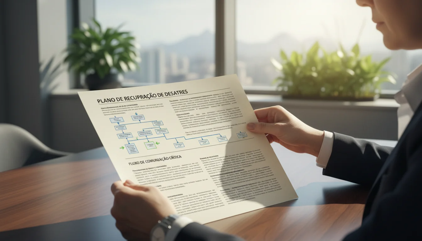 Disaster recovery flowchart document
