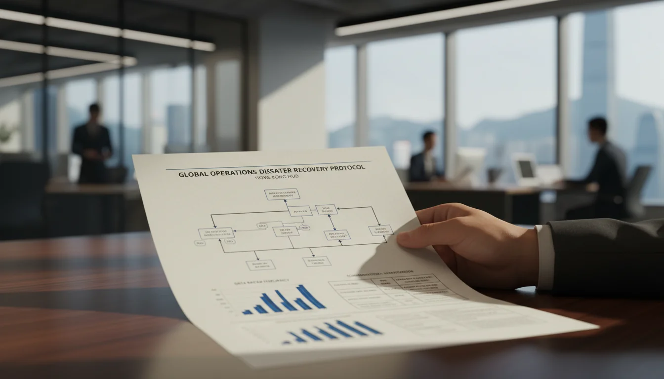 Disaster recovery flowchart document
