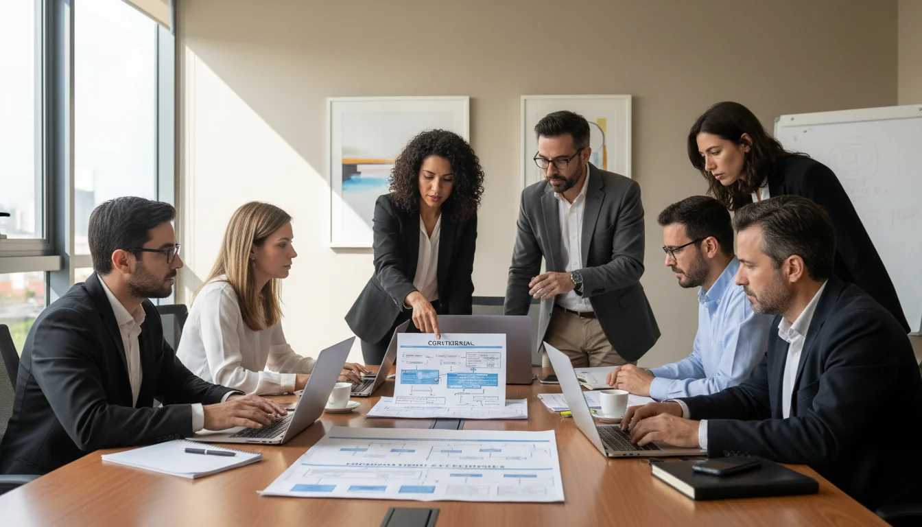 Team implementing info security policy