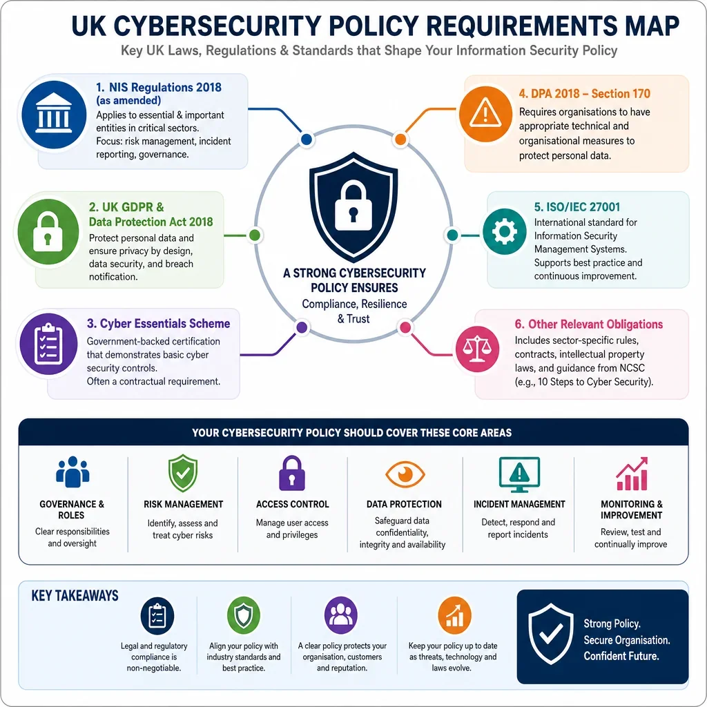 UK Cybersecurity Policy Requirements Map