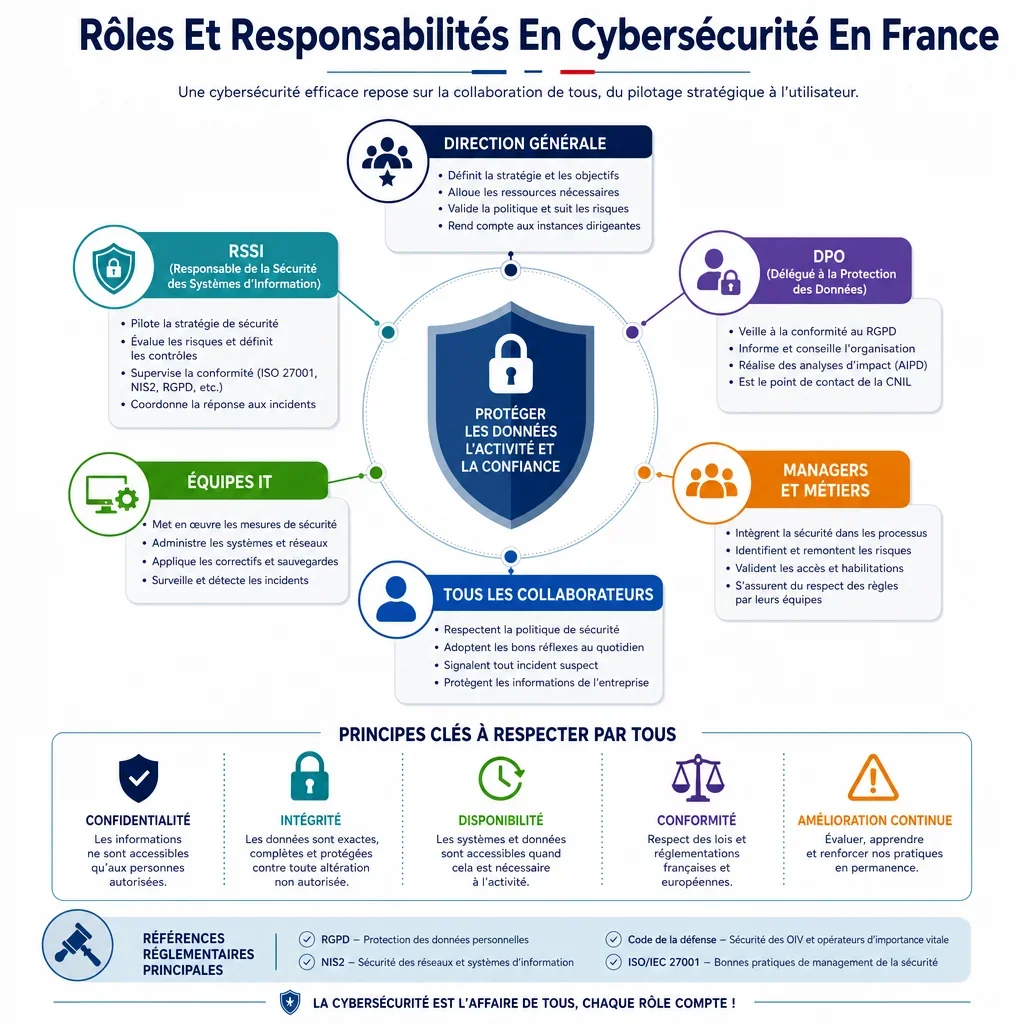 Rôles et responsabilités en cybersécurité