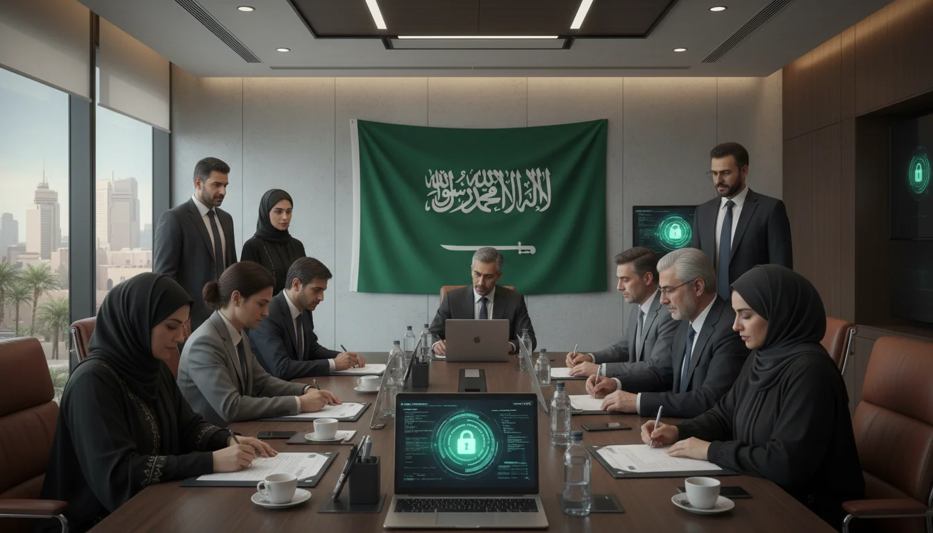 Saudi corporate cybersecurity policy signing